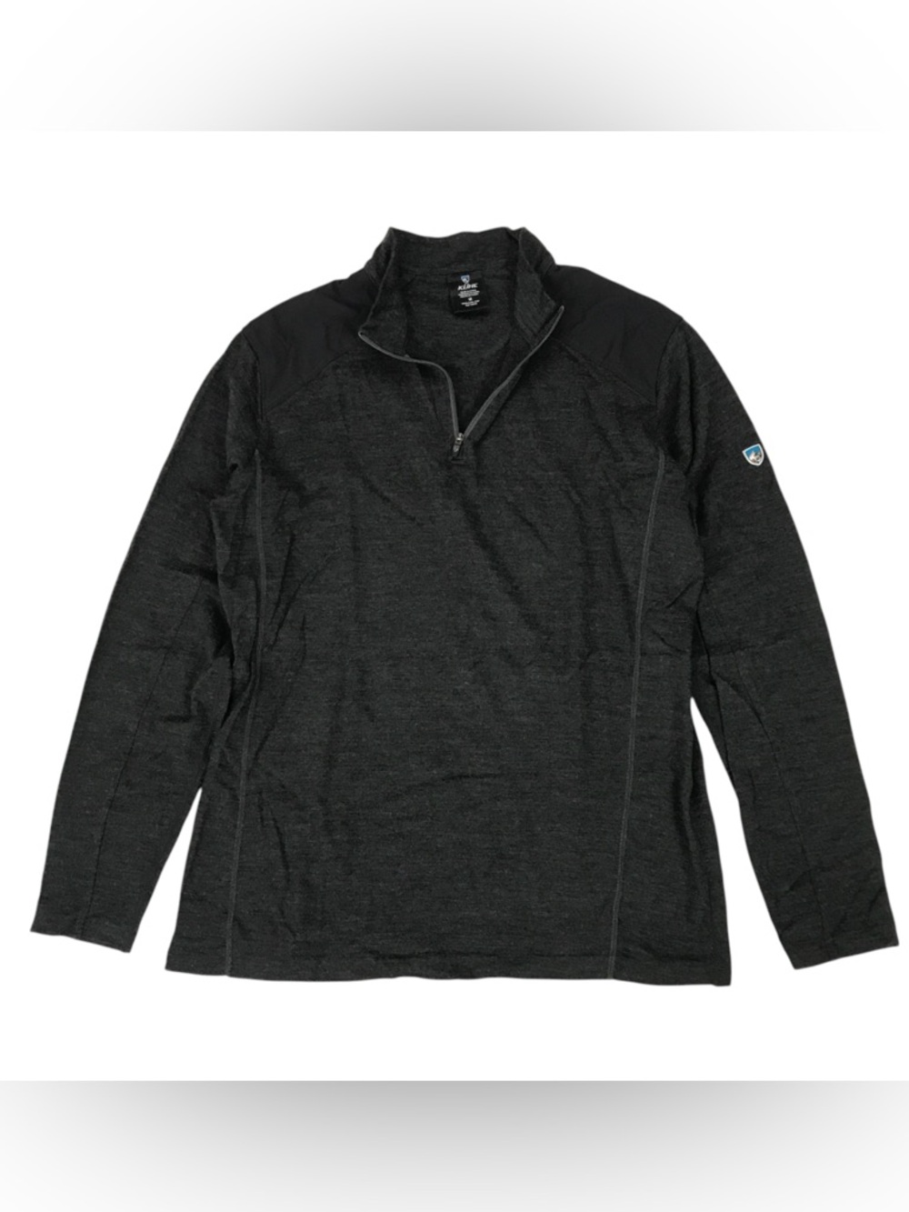 Kuhl Invigoratr 1/4 Zip Pullover Medium M Gray Sweatshirt Crewneck Merino Wool